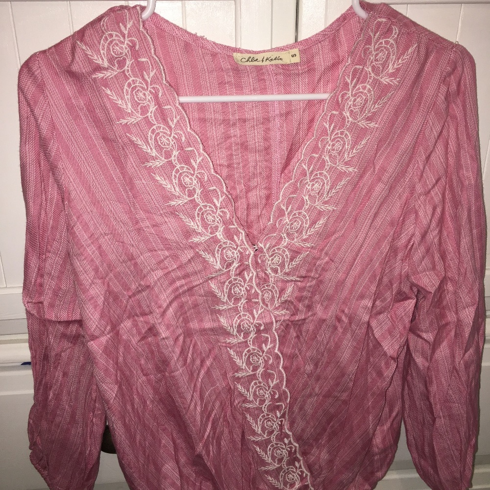 Pink blouse